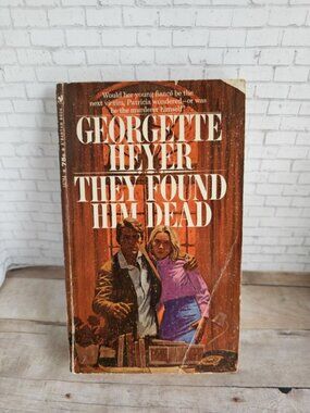 Georgette Heyer They Found Him Dead 1970 Bantam Mystery Vintage Paperback